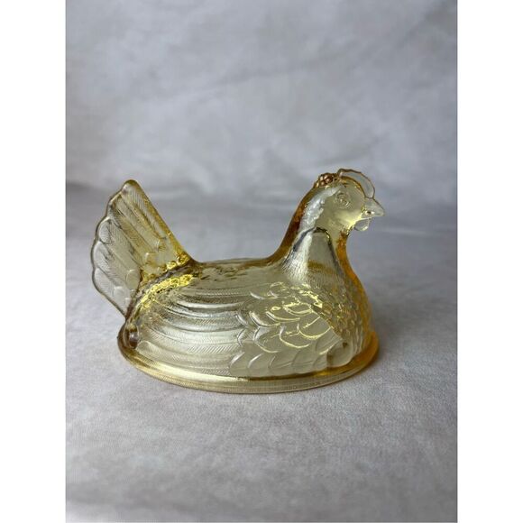 Vintage Imperial Hen on Basket Top Only - Picture 3 of 6